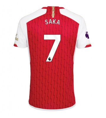 Arsenal Bukayo Saka #7 Koszulka Podstawowych 2023-24 Krótki Rękaw